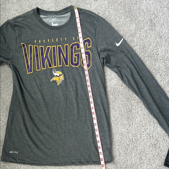 NWT Nike Gray Vikings Long Sleeve Men’s Tee size S - Picture 6 of 7